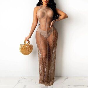 NEW!! Tulum String Knit Cover Up